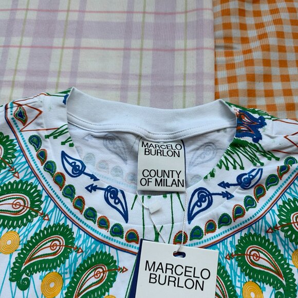 Marcelo Burlon County of Milan White Short-Sleeve T-Shirt - Picture 2 of 7
